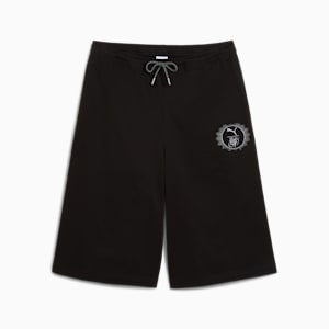 PUMA x HARRY POTTER Women's Relaxed Fit 14" Jorts, PUMA Black, extralarge-IND